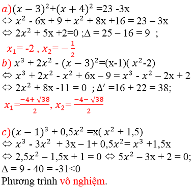 Giải bài tập SGK toán lớp 9, tập 2, Bài 7. Phương trình quy về phương trình bậc hai