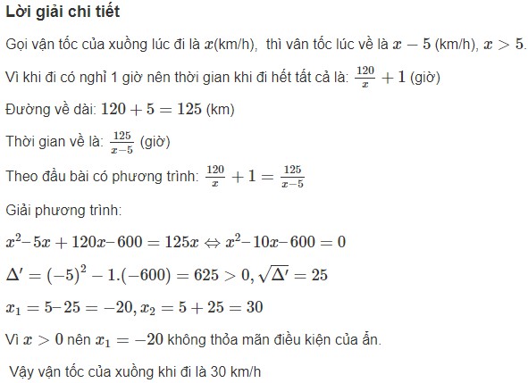 Giải bài tập SGK toán lớp 9, tập 2, Bài 8. Giải bài toán bằng cách lập phương trình